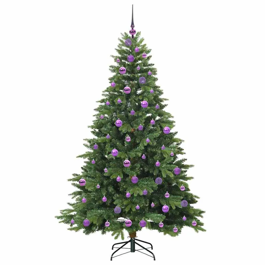 Sapin de Noël artificiel avec 300 LED Vert 180 cm PE et PVC - 4