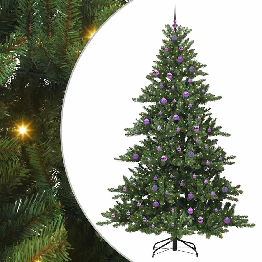 Sapin de Noël Artificiel à Branches Articulées Vert 240 cm - 2