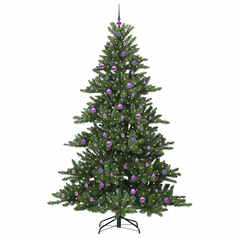 Sapin de Noël Artificiel à Branches Articulées Vert 240 cm - 3