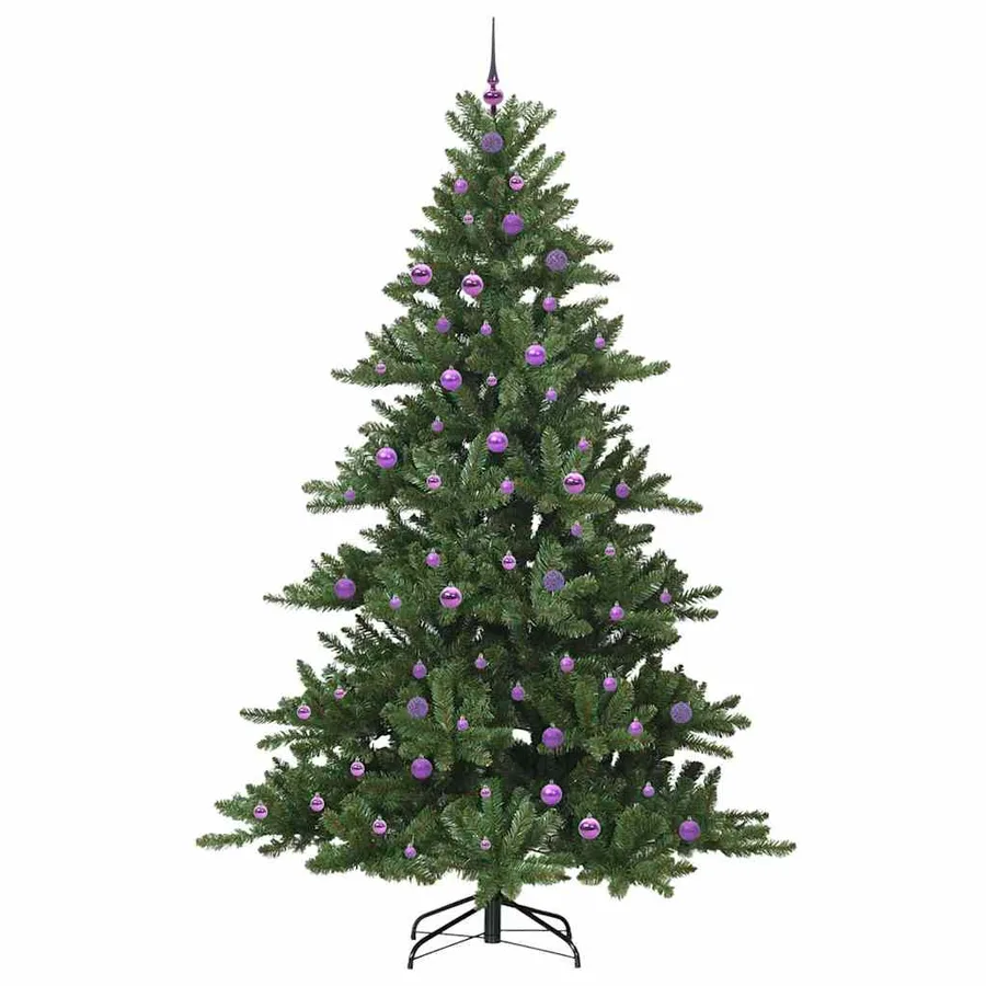 Sapin de Noël Artificiel à Branches Articulées Vert 240 cm - 4