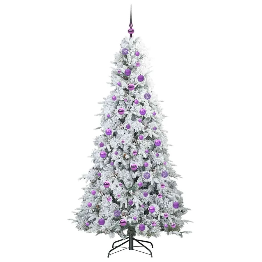 Sapin de Noël Artificiel à Branches Articulées Blanc 180 cm - 4
