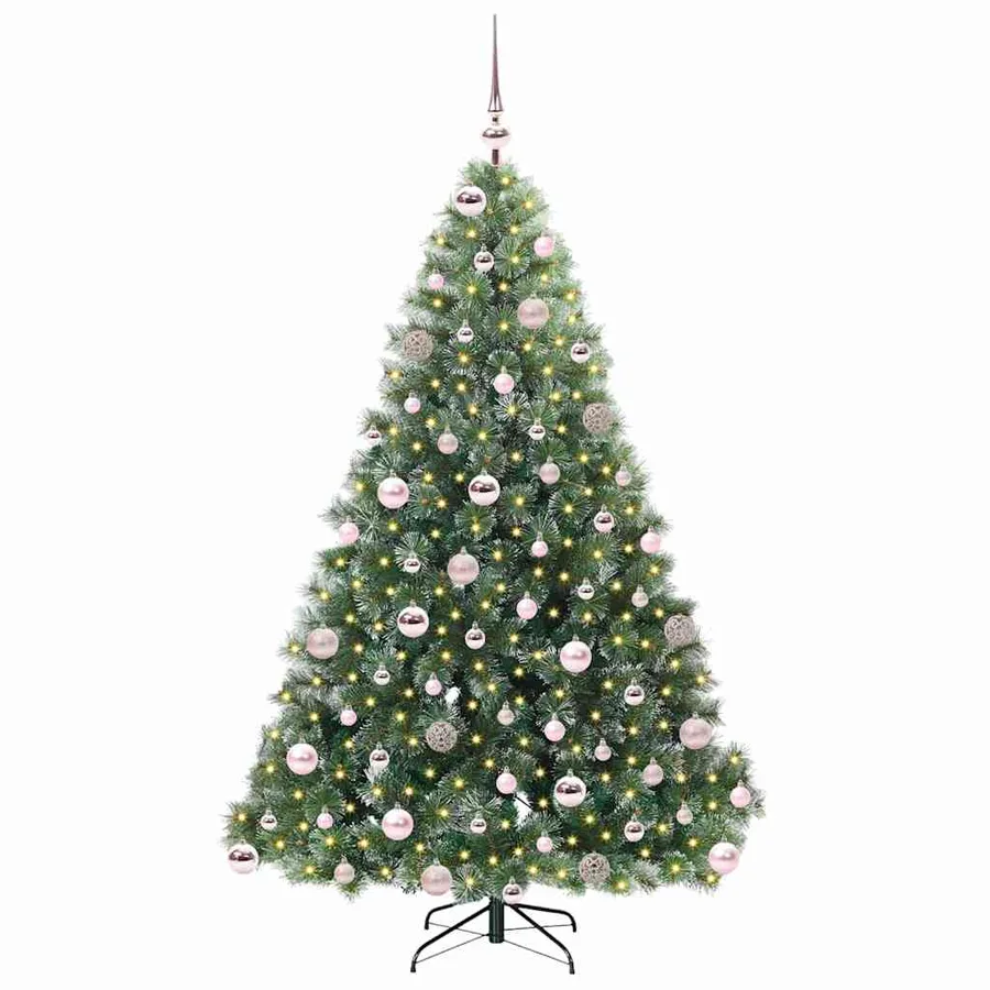 Sapin de Noël artificiel avec 300 LED Vert 180 cm PE et PVC - 3
