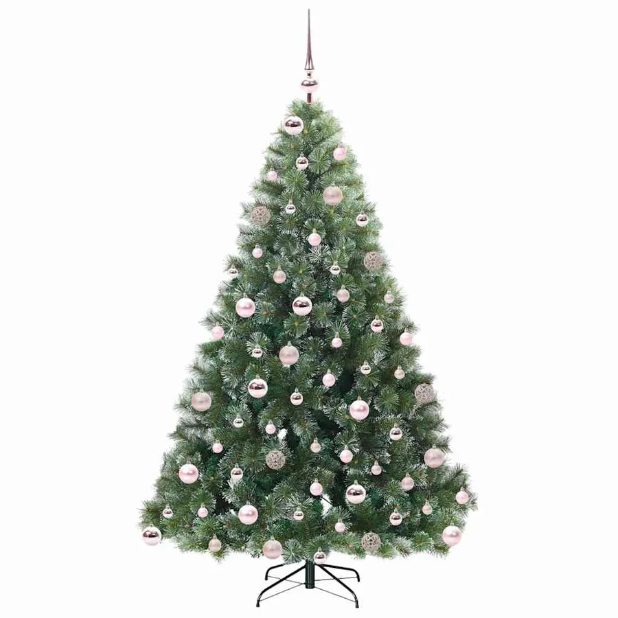 Sapin de Noël artificiel avec 300 LED Vert 180 cm PE et PVC - 4