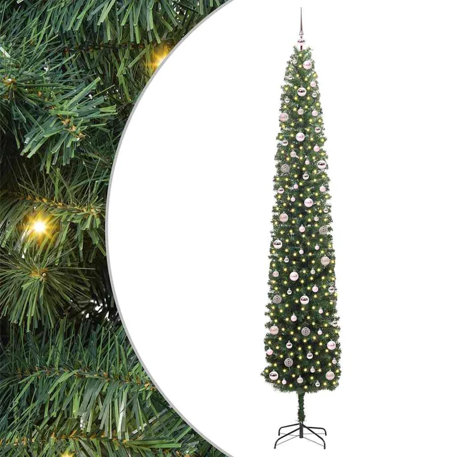 Sapin de Noël artificiel Vert 270 cm PVC et acier et plastique - 2