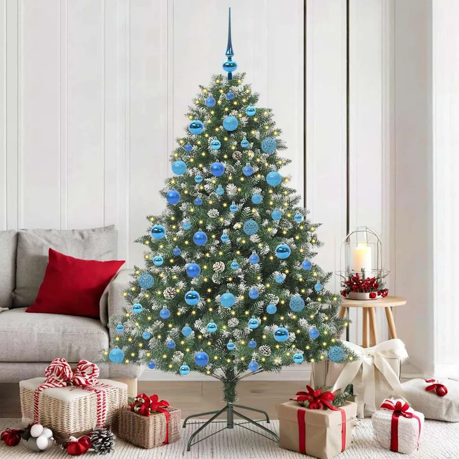 Sapin de Noël artificiel Vert 180 cm PVC, plastique et acier