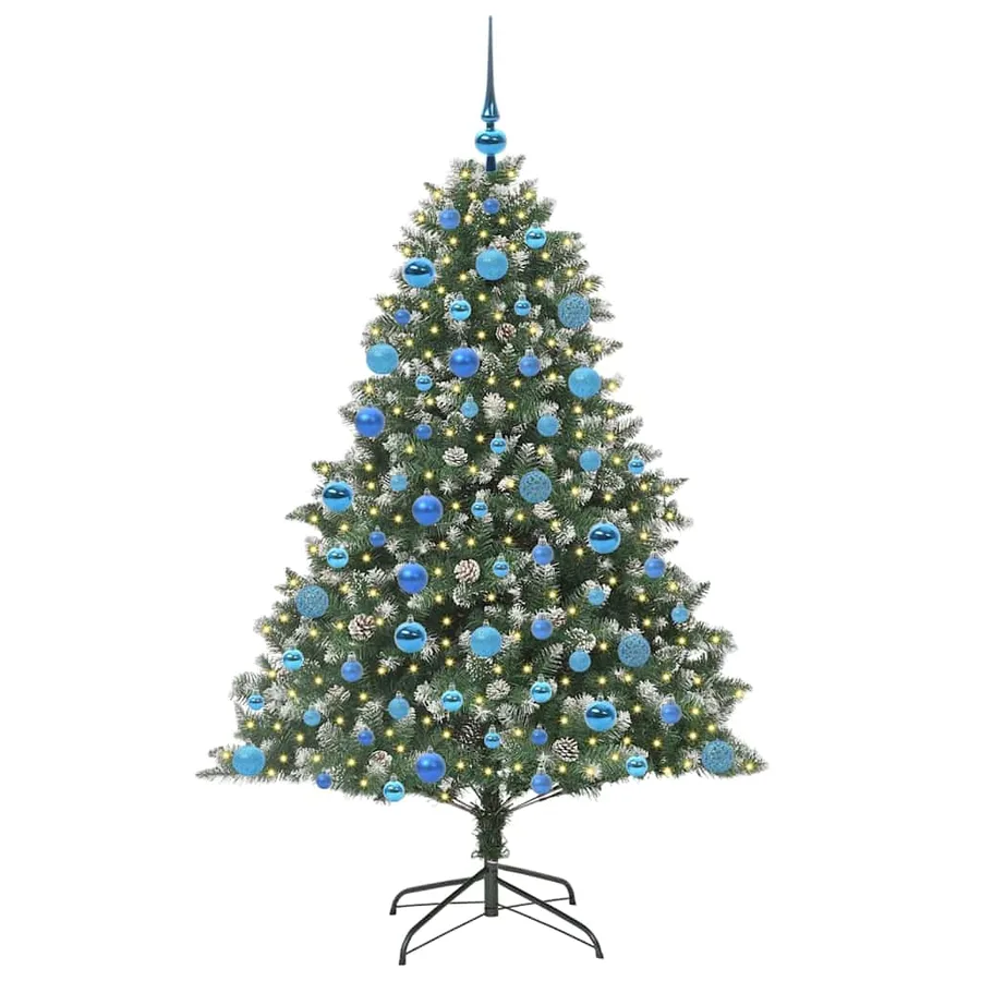 Sapin de Noël artificiel Vert 180 cm PVC, plastique et acier - 3