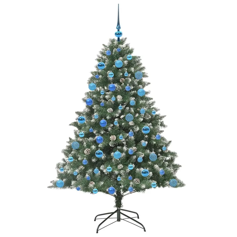 Sapin de Noël artificiel Vert 180 cm PVC, plastique et acier - 4