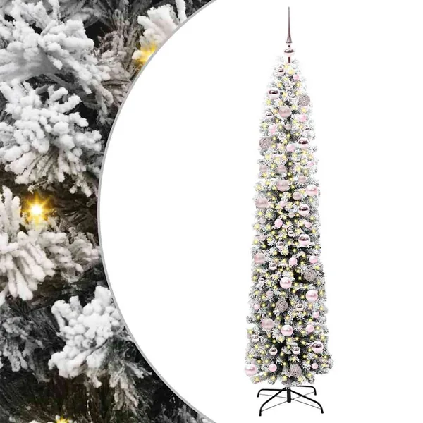 Sapin de Noël artificiel Vert 180 cm PVC et acier et plastique