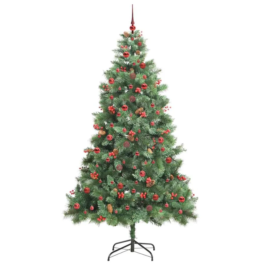 Sapin de Noël artificiel Vert 240 cm PVC et métal - 4