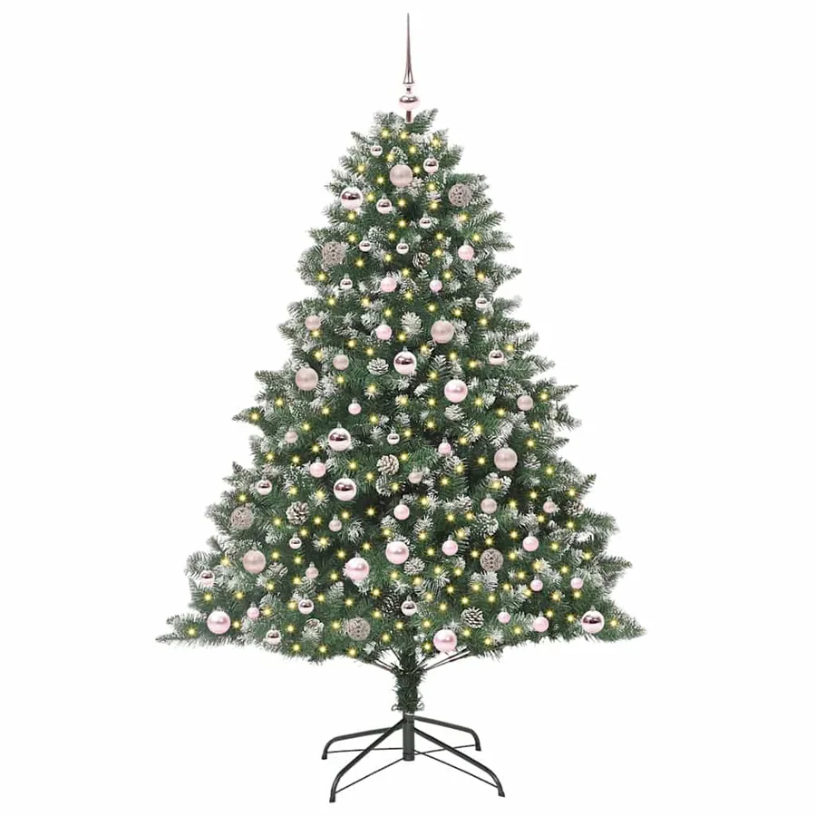 Sapin de Noël artificiel Vert 180 cm PVC, plastique et acier - 2