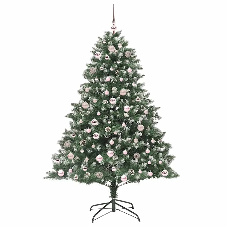 Sapin de Noël artificiel Vert 180 cm PVC, plastique et acier - 3