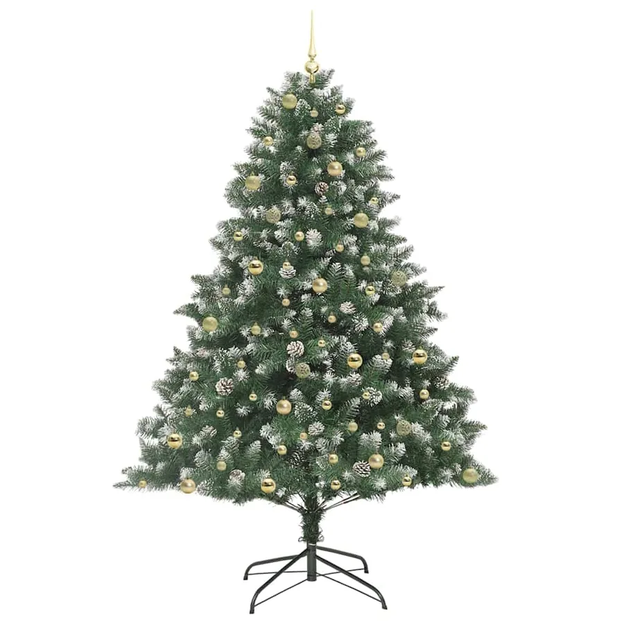 Sapin de Noël artificiel Vert 240 cm PVC, plastique et acier - 4