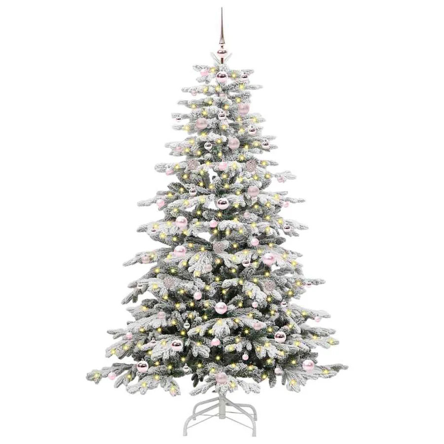 Sapin de Noël Artificiel à Branches Articulées Blanc 180 cm - 3
