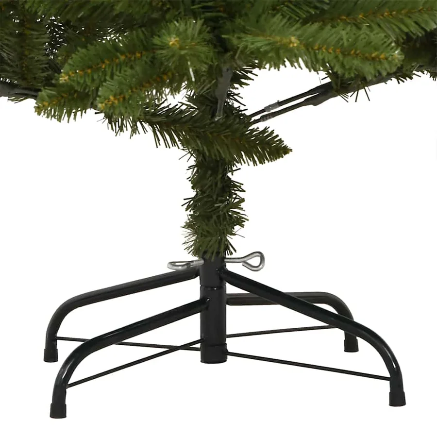 Sapin de Noël artificiel avec 300 LED Vert 210 cm PVC et métal - 12