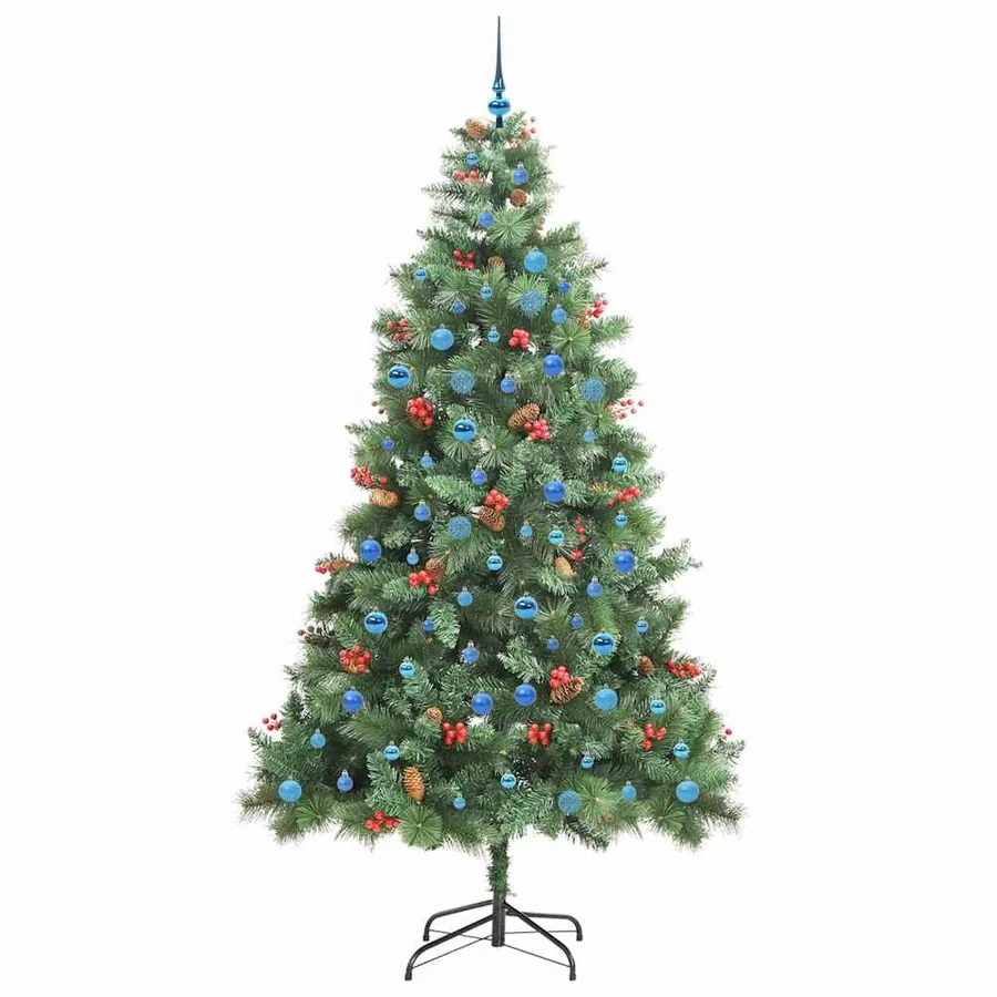 Sapin de Noël artificiel Vert 240 cm PVC et métal - 4