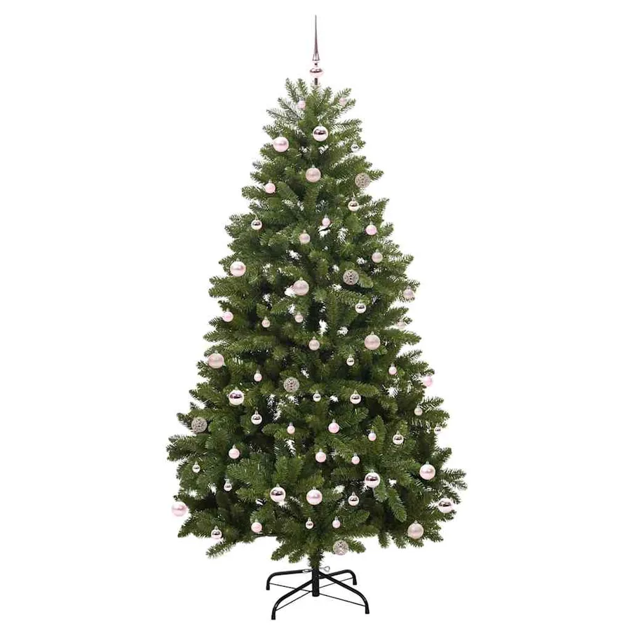 Sapin de Noël artificiel avec 300 LED Vert 240 cm PVC et métal - 4