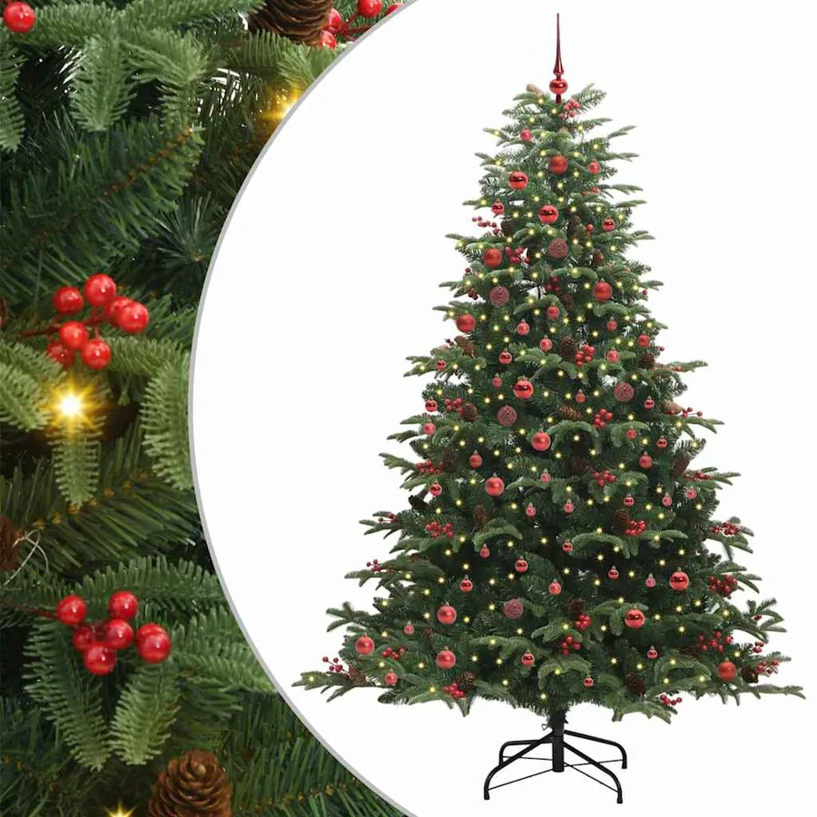 Sapin de Noël artificiel Vert 210 cm PVC, métal et plastique - 2