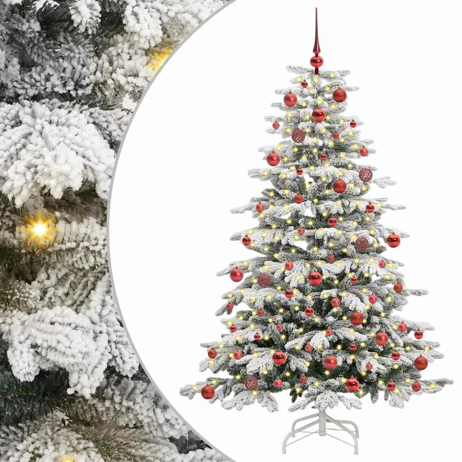 Sapin de Noël Artificiel à Branches Articulées Blanc 180 cm - 2