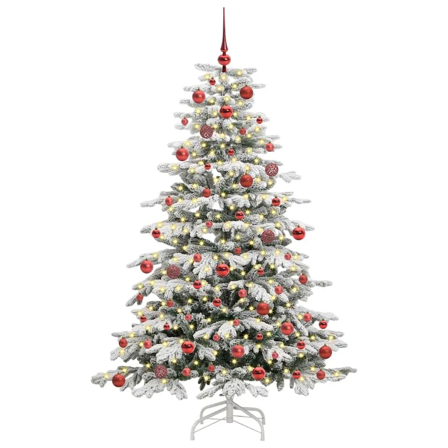 Sapin de Noël Artificiel à Branches Articulées Blanc 180 cm - 3
