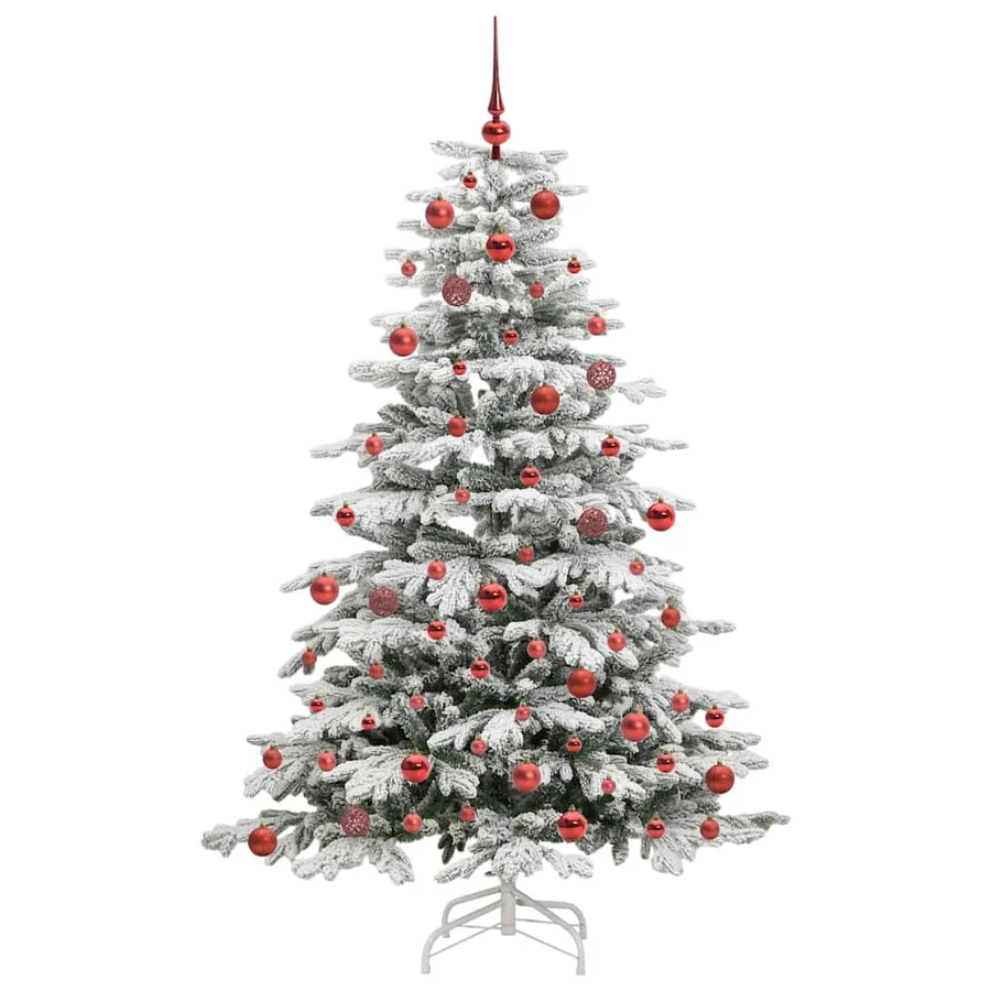 Sapin de Noël Artificiel à Branches Articulées Blanc 180 cm - 4