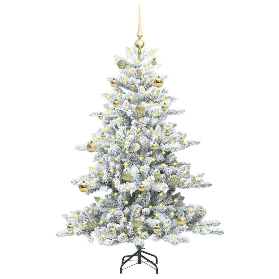 Sapin de Noël Artificiel à Branches Articulées Blanc 150 cm - 3