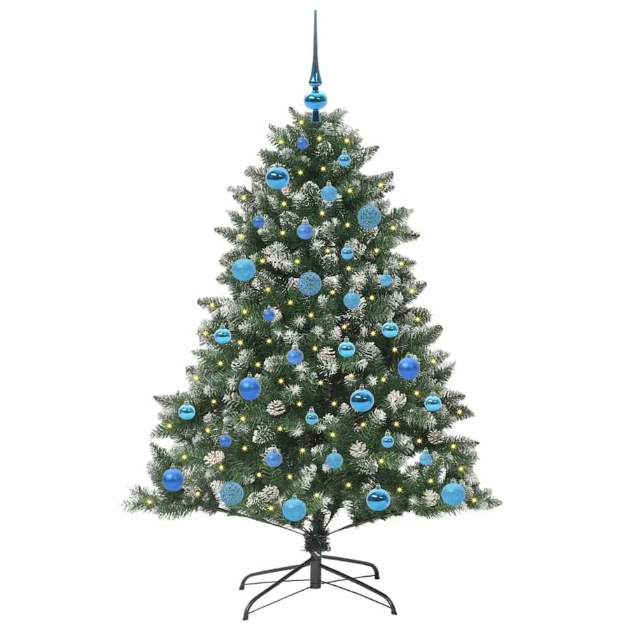 Sapin de Noël artificiel Vert 150 cm PVC, plastique et acier - 3