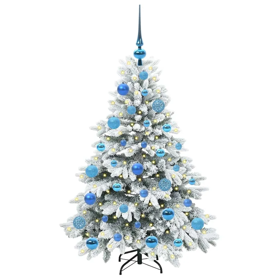 Sapin de Noël artificiel avec 150 LED Blanc 120 cm PE et PVC - 3