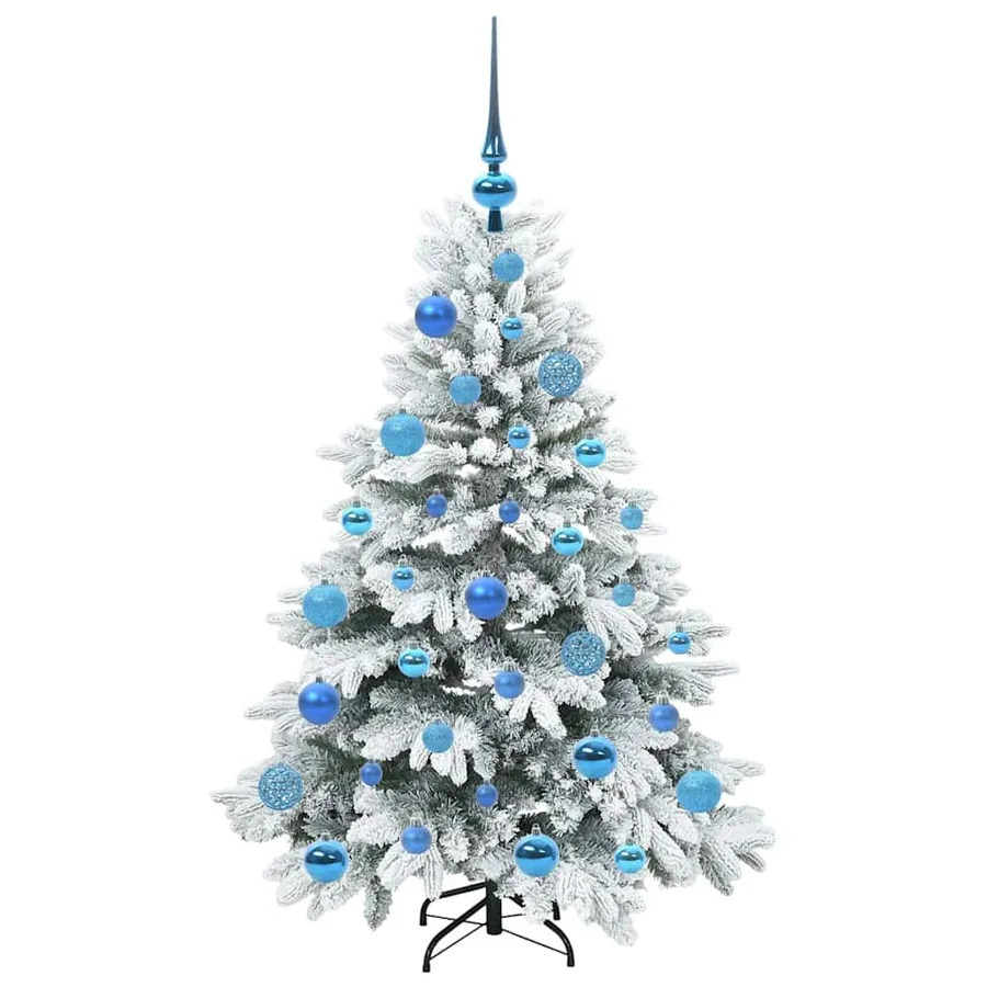 Sapin de Noël artificiel avec 150 LED Blanc 120 cm PE et PVC - 4
