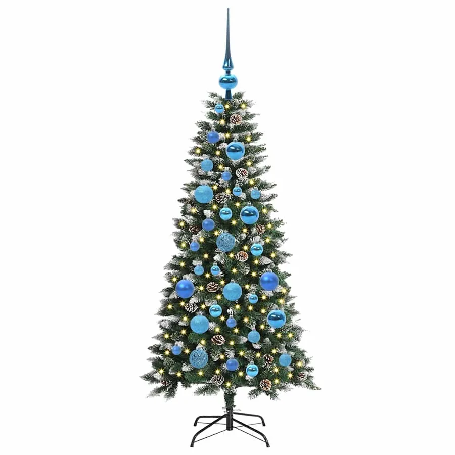 Sapin de Noël artificiel Vert 120 cm PVC, plastique et acier - 3