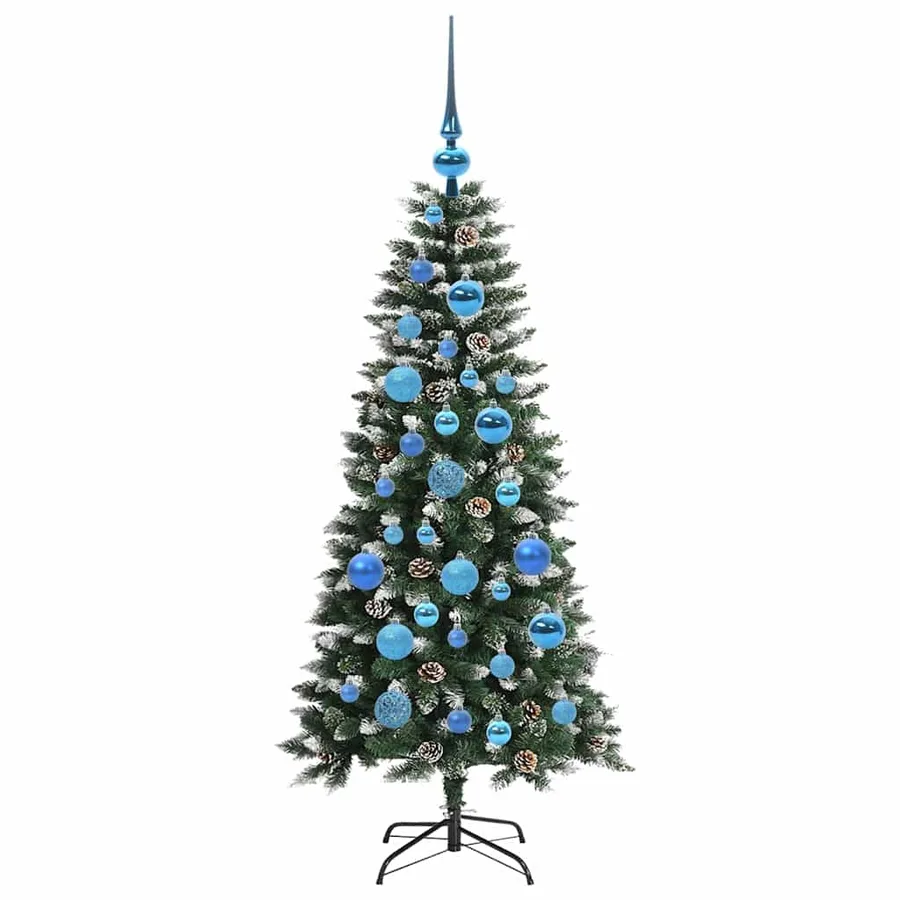 Sapin de Noël artificiel Vert 120 cm PVC, plastique et acier - 4