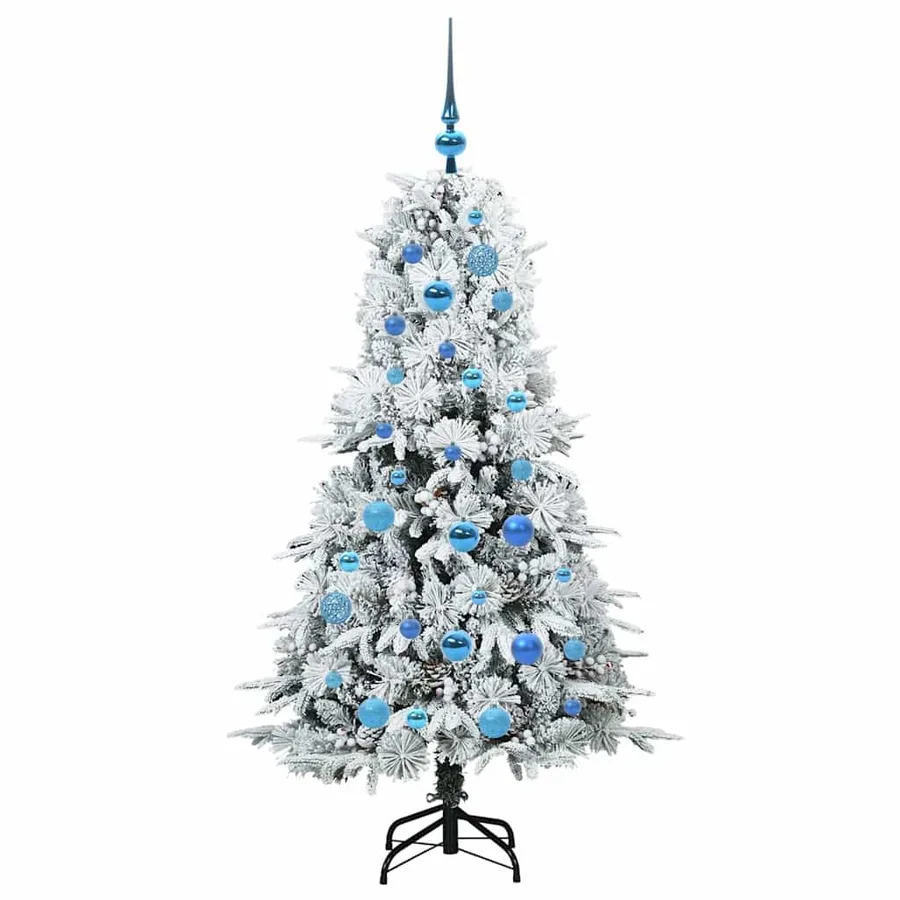 Sapin de Noël Artificiel à Branches Articulées Blanc 150 cm - 4