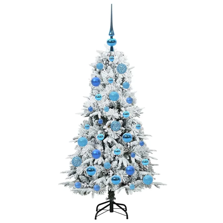 Sapin de Noël Artificiel à Branches Articulées Blanc 120 cm - 4