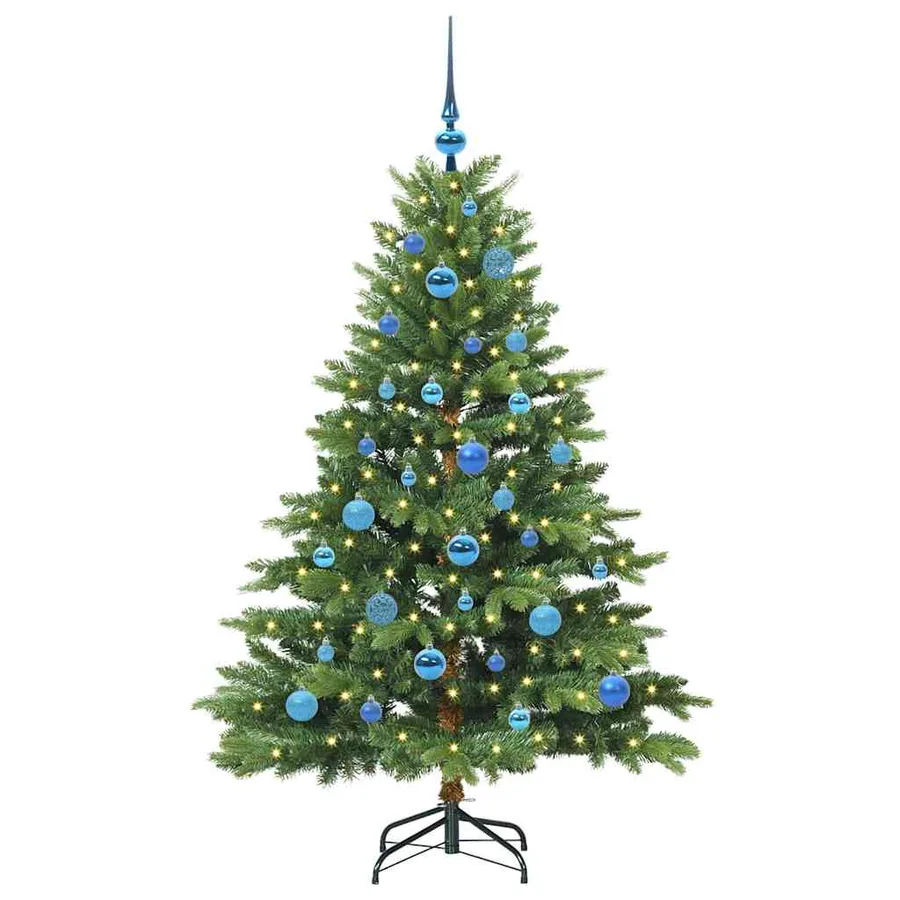 Sapin de Noël artificiel avec 150 LED Vert 150 cm PE et PVC - 3