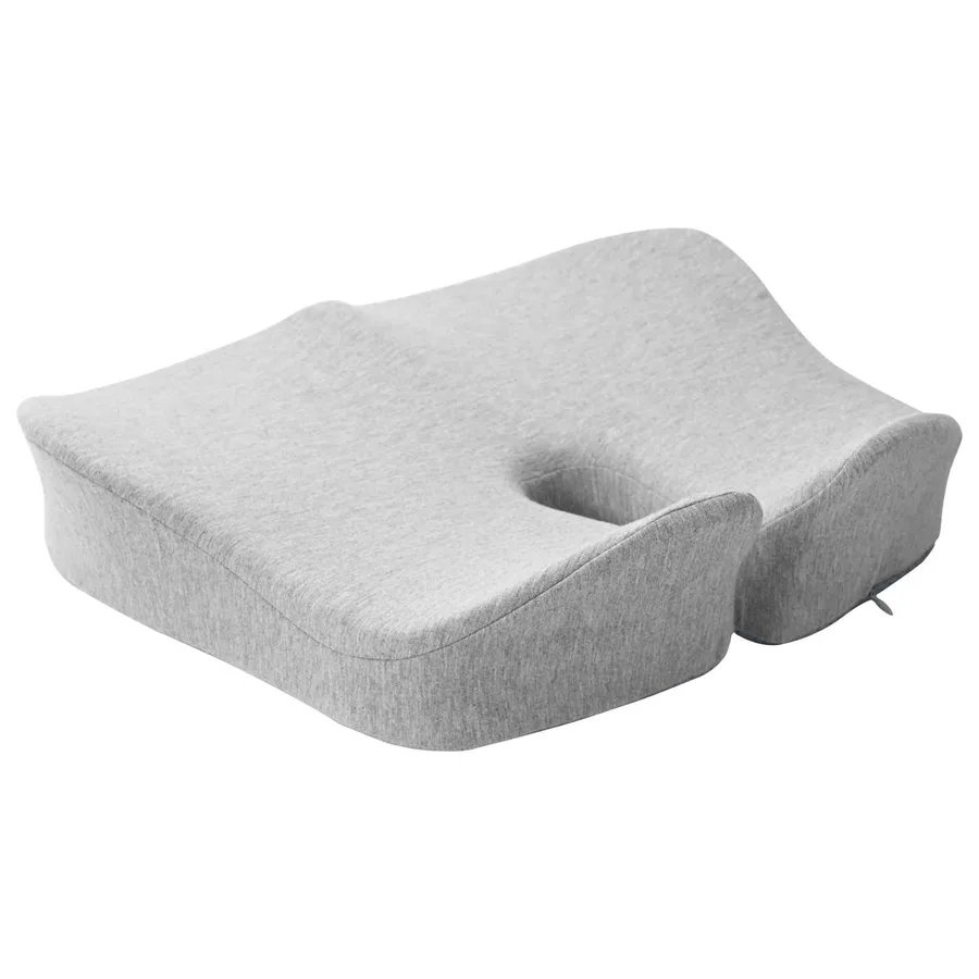 Coussin d’assise Couleur unie Gris clair 50 x 43 x 10 cm - 6