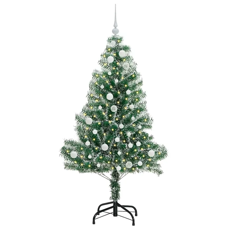 Arbre de Noël artificiel floconné de neige avec lumière LED - 3