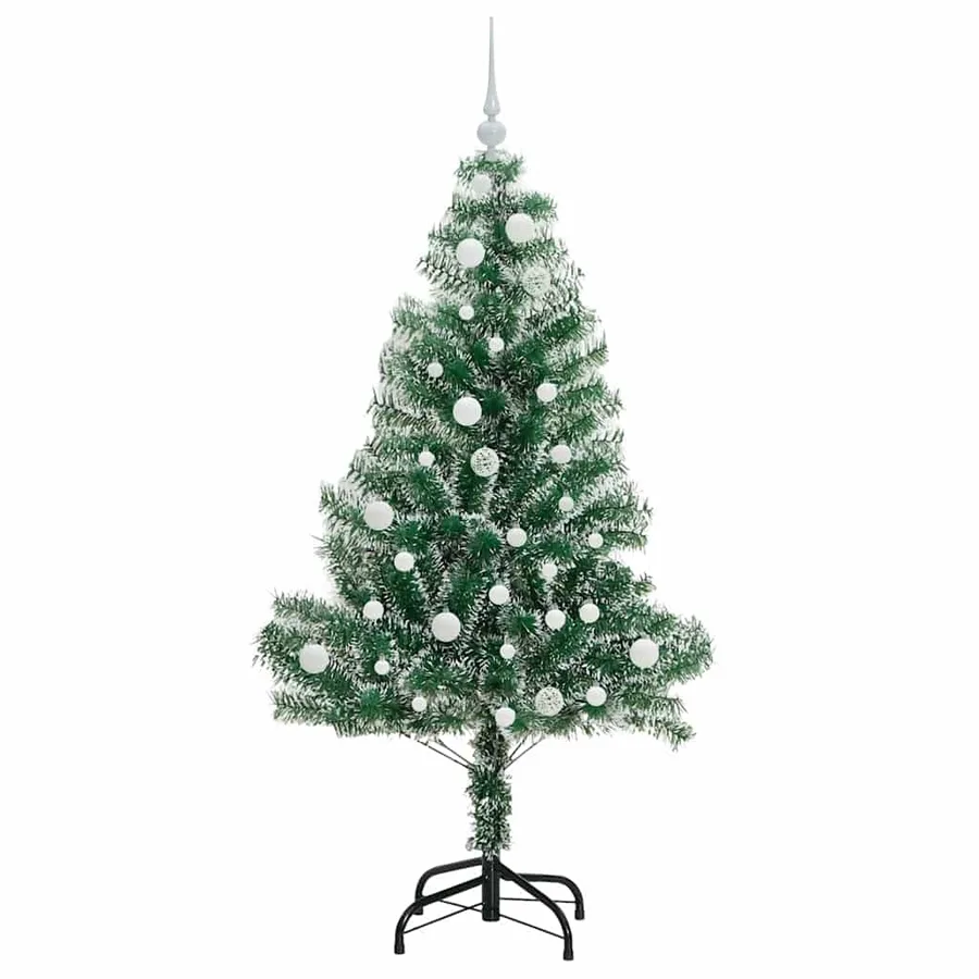 Arbre de Noël artificiel floconné de neige avec lumière LED - 4