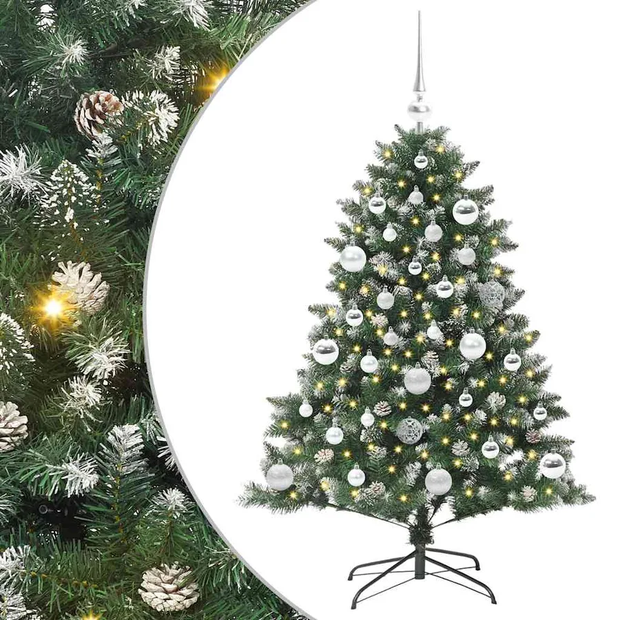 Sapin de Noël artificiel Vert 120 cm PVC, plastique et acier - 2