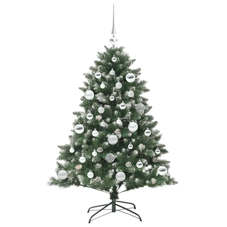 Sapin de Noël artificiel Vert 120 cm PVC, plastique et acier - 4