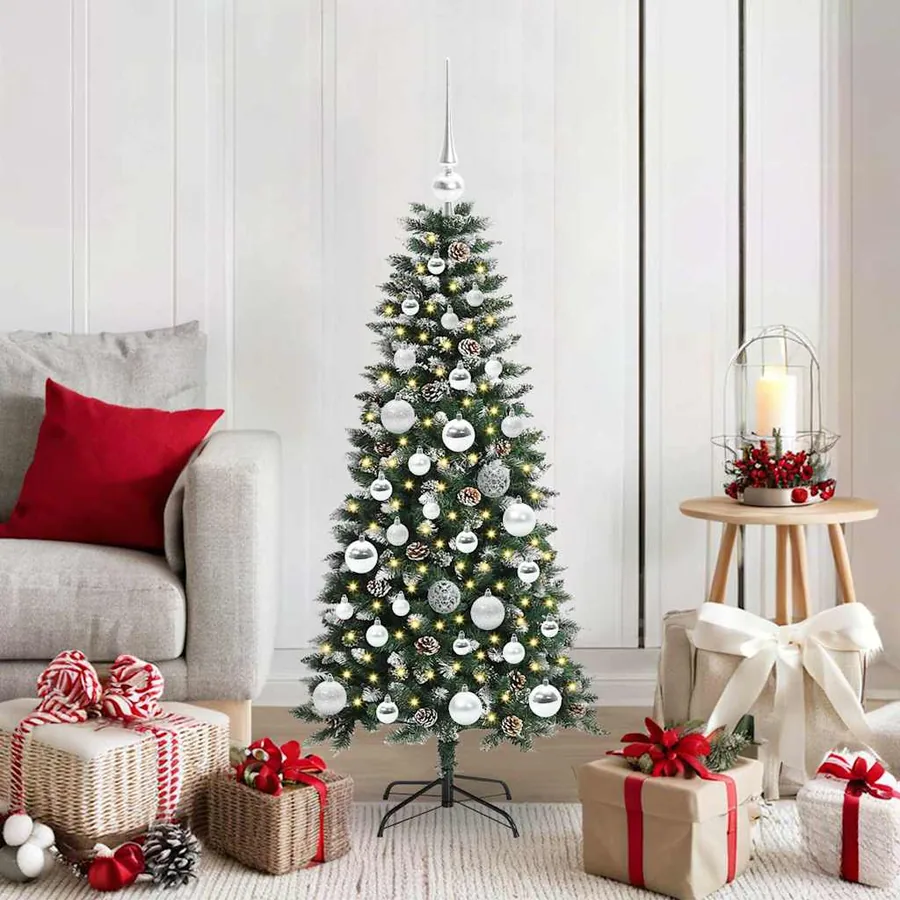 Sapin de Noël artificiel Vert 120 cm PVC, plastique et acier