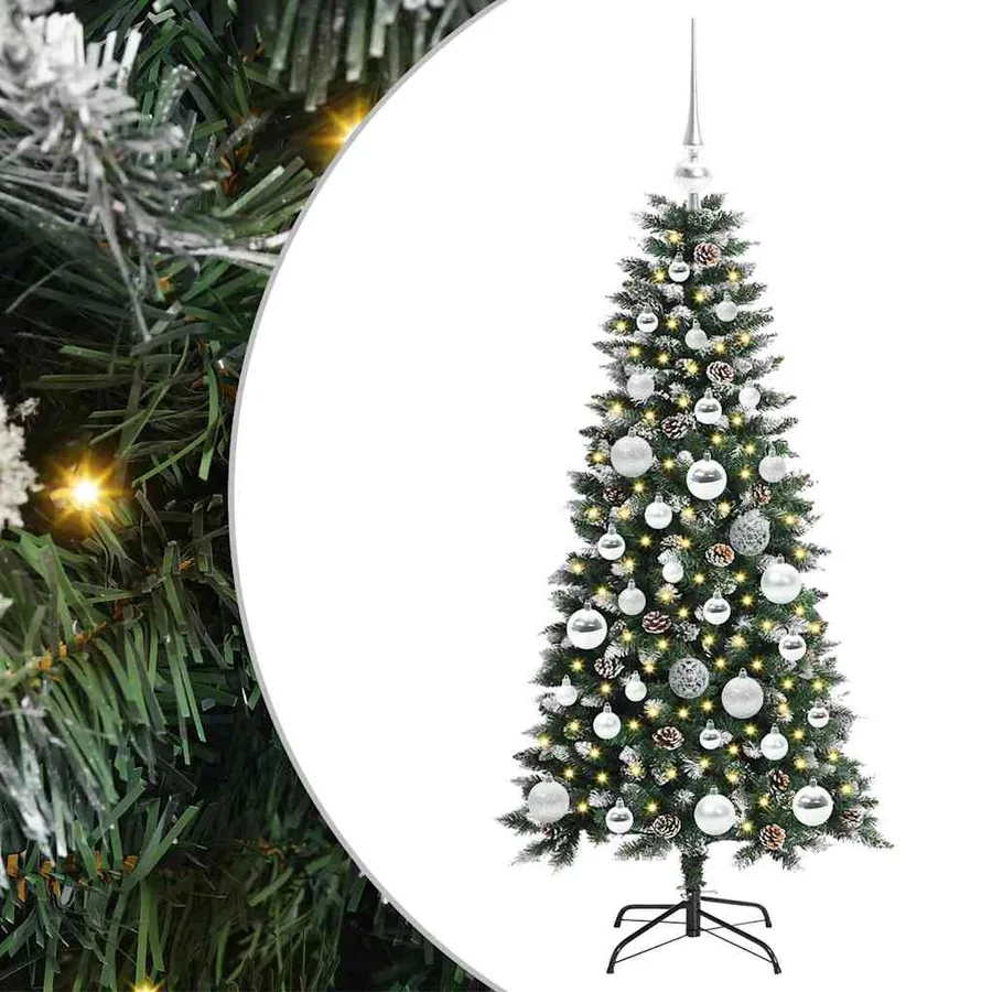 Sapin de Noël artificiel Vert 120 cm PVC, plastique et acier - 2