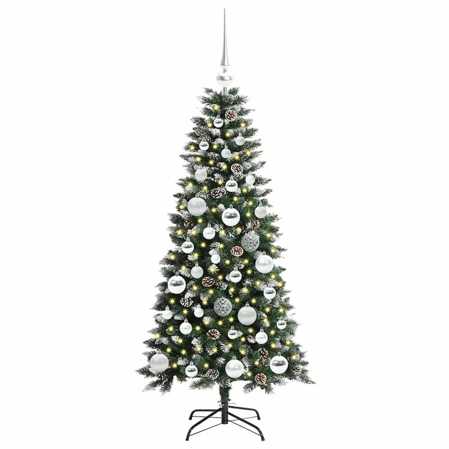 Sapin de Noël artificiel Vert 120 cm PVC, plastique et acier - 3