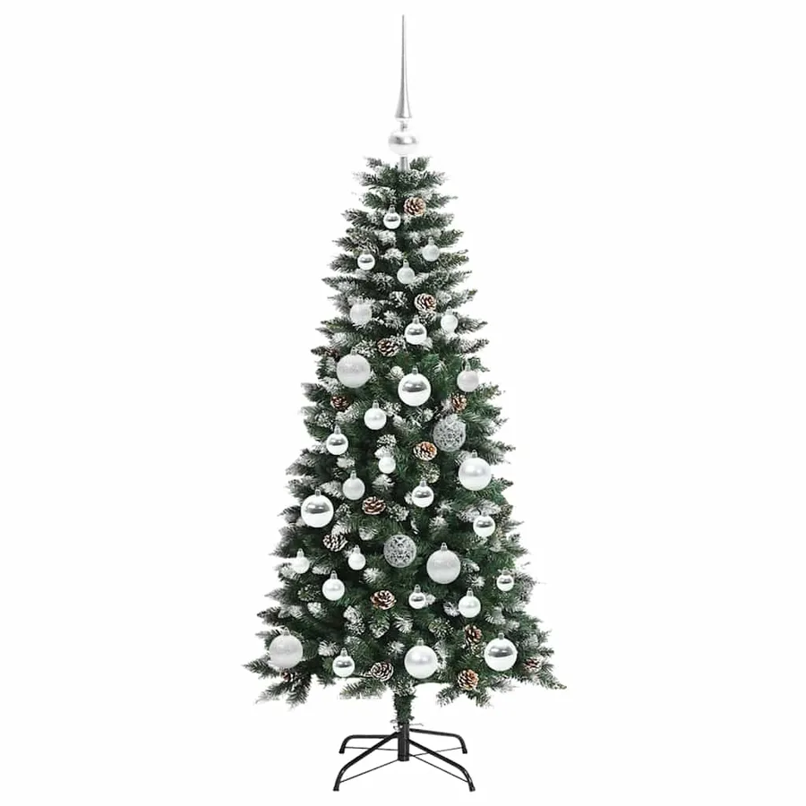 Sapin de Noël artificiel Vert 120 cm PVC, plastique et acier - 4