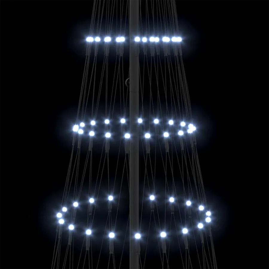 Arbre de Noël LED avec 295 LED Blanc froid 250 cm Métal - 7