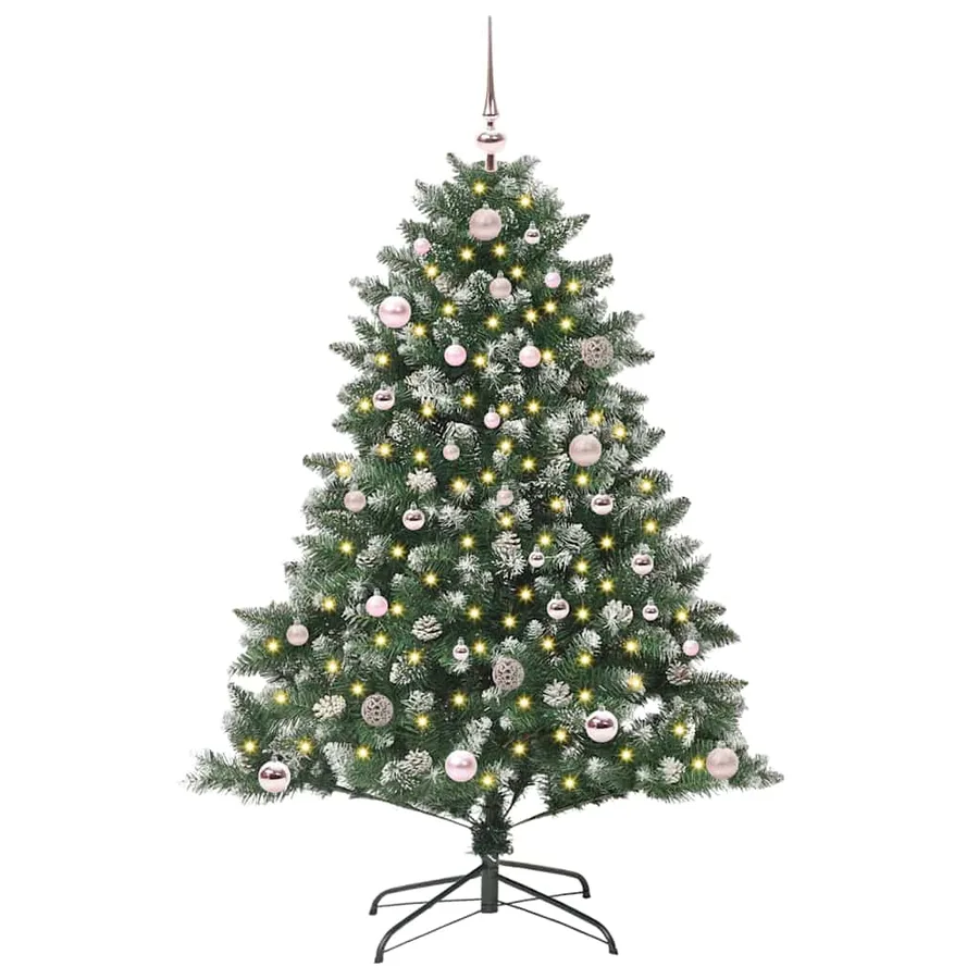Sapin de Noël artificiel Vert 150 cm PVC, plastique et acier - 2