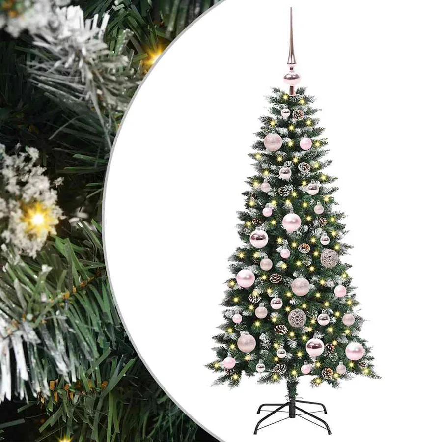Sapin de Noël artificiel Vert 120 cm PVC, plastique et acier - 2