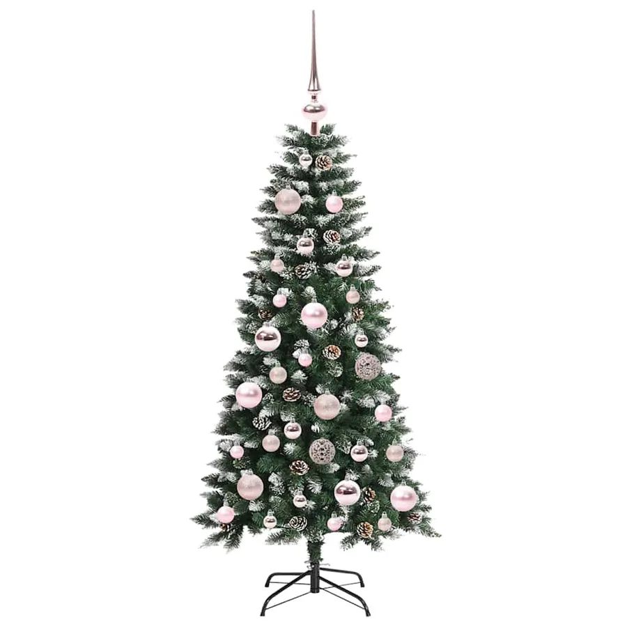 Sapin de Noël artificiel Vert 120 cm PVC, plastique et acier - 4