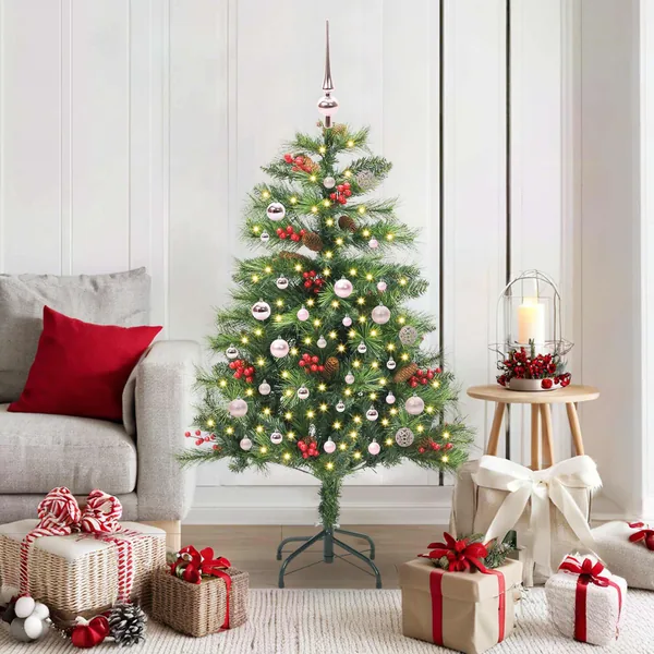 Sapin de Noël artificiel Vert 150 cm PVC et métal