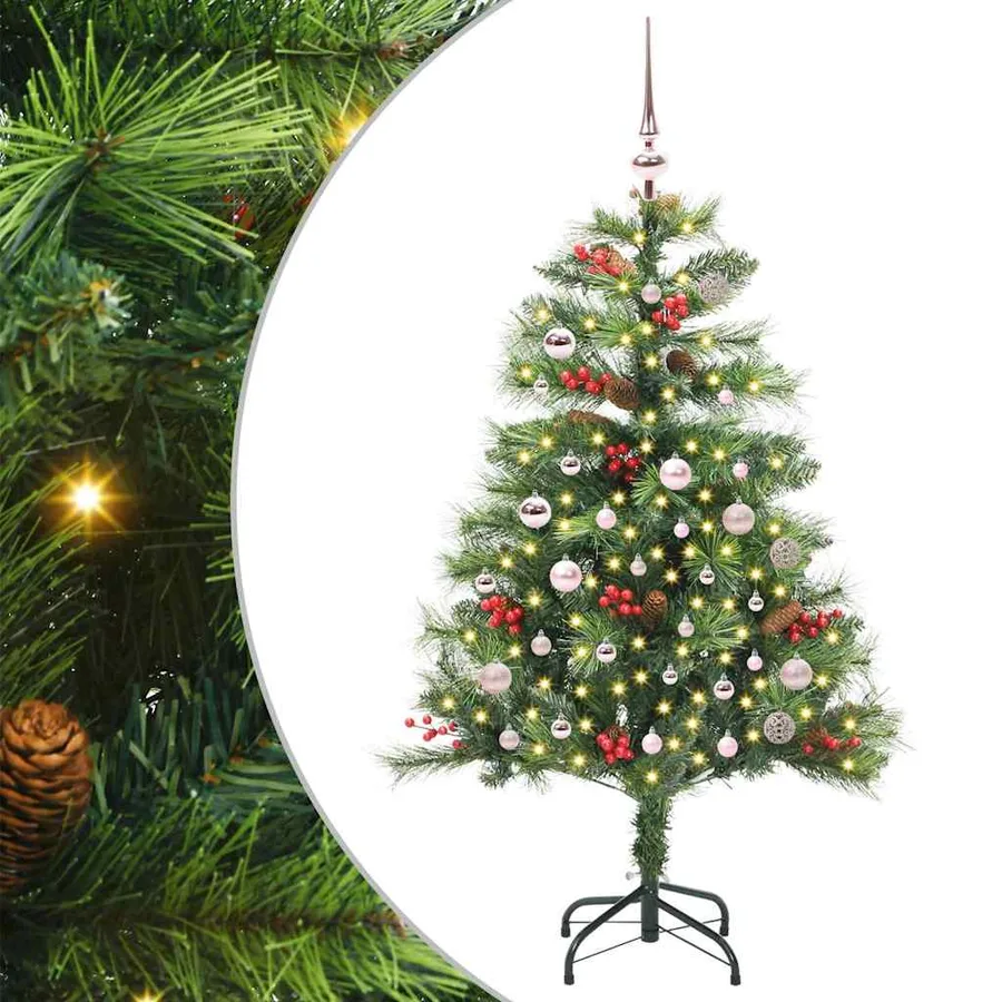 Sapin de Noël artificiel Vert 150 cm PVC et métal - 2