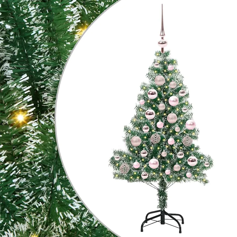 Arbre de Noël artificiel floconné de neige avec lumière LED - 2