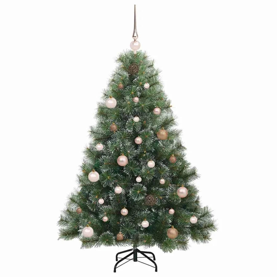 Sapin de Noël artificiel avec 150 LED Vert 150 cm PE et PVC - 4